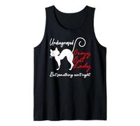Undiagnosed But Something Aint Right Funny Crazy Cat Lady Débardeur