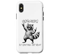 Undiagnosed But Something Ain't Right Funny Raccoon Feral Coque pour iPhone X/XS