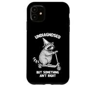 Undiagnosed But Something Ain't Right Funny Raccoon Scooter Coque pour iPhone 11
