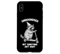 Undiagnosed But Something Ain't Right Funny Raccoon Scooter Coque pour iPhone XS Max