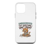 Undiagnosed But Something Ain't Right Grumpy Funny Cat Coque pour iPhone 12 Mini