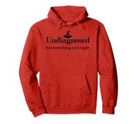Undiagnosed But Something Ain't Right Women Funny Witch Hat Sweat à Capuche