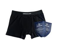 UNDIECARE Boxer avec Refroidissement pour la Récupération Après Stérilisation, Coolpacks Amovibles, Tissu Doux Respirant Soutien, Noir, Noir, L