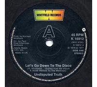 Undisputed Truth - Let's Go Down To The Disco - Whitfield Records - K 16912