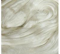 Undyed naturel soie de mûrier Toupie Blending feutrage de luxe Fibre - 28 Gram (1 oz)