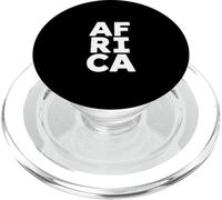 Une Afrique drôle Dit Une Typographie Noire audacieuse PopSockets PopGrip pour MagSafe