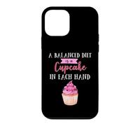 Une Alimentation équilibrée est Un Cupcake dans Chaque Main Cuisson Amusante Coque pour iPhone 12 Mini