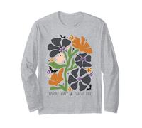 Une Ambiance effrayante et des marées Florales, Style rétro, fantôme, Citrouille, Halloween Manche Longue