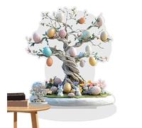 Une ambiance festive avec notre enseigne de table de vacances avec un design de thème de Pâques. Ce signe robuste améliore l' de Pâques à long terme