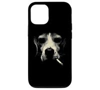 Une Ambiance Urbaine surréaliste en Forme de félin Qui Fume Un Visage de Chat Coque pour iPhone 12/12 Pro
