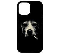 Une Ambiance Urbaine surréaliste en Forme de félin Qui Fume Un Visage de Chat Coque pour iPhone 12 Pro Max