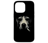 Une Ambiance Urbaine surréaliste en Forme de félin Qui Fume Un Visage de Chat Coque pour iPhone 14 Pro Max