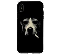Une Ambiance Urbaine surréaliste en Forme de félin Qui Fume Un Visage de Chat Coque pour iPhone XS Max