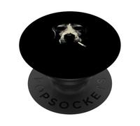 Une Ambiance Urbaine surréaliste en Forme de félin Qui Fume Un Visage de Chat PopSockets PopGrip Adhésif