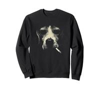 Une Ambiance Urbaine surréaliste en Forme de félin Qui Fume Un Visage de Chat Sweatshirt