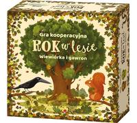 Une année dans les bois. Écureuil et corbeau