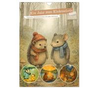 Une année pour se blottir - Des mondes de bien-être animal pour chaque saison, Version française (Calendrier mural 2026 DIN A4 portrait), Calendrier CALVENDO mensuel