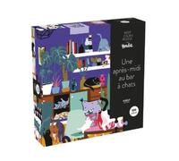 Coffret puzzle Une après-midi au bar à chats - puzzle 500 pièces - Keep calm and puzzle