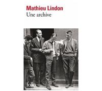 Mathieu Lindon – Une archive – Roman – Poche