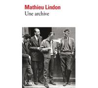Mathieu Lindon – Une archive – Roman – Poche