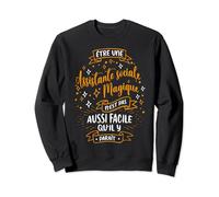 Une Assistante sociale Magique Cadeau Pour Assistante Social Sweatshirt