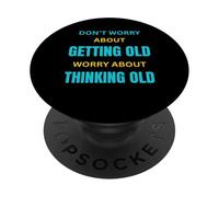 Une Attitude Toujours Jeune pour Une Personne âgée Qui vieillit avec grâce PopSockets PopGrip Adhésif