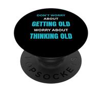 Une Attitude Toujours Jeune pour Une Personne âgée Qui vieillit avec grâce PopSockets PopGrip Adhésif