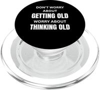 Une Attitude Toujours Jeune pour Une Personne âgée Qui vieillit avec grâce PopSockets PopGrip pour MagSafe