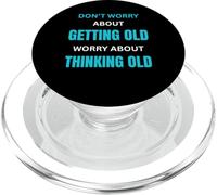 Une Attitude Toujours Jeune pour Une Personne âgée Qui vieillit avec grâce PopSockets PopGrip pour MagSafe