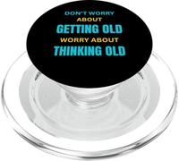 Une Attitude Toujours Jeune pour Une Personne âgée Qui vieillit avec grâce PopSockets PopGrip pour MagSafe