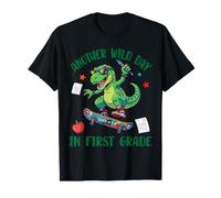 Une Autre journée endiablée pour Les élèves de première année de Skateboard Dinosaure T-Shirt
