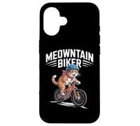 Une Aventure Amusante pour Chats à Meowntain Biker Coque pour iPhone 16