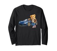 Une Aventure Cool en Forme d'ours en Peluche en Voiture de Sport Manche Longue