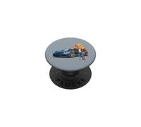 Une Aventure Cool en Forme d'ours en Peluche en Voiture de Sport PopSockets PopGrip Adhésif