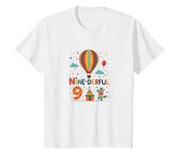 Une Aventure d'anniversaire de Neuf Jours pour la célébration des Enfants T-Shirt, Enfant, Blanc, 12 Ans