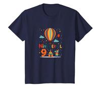 Une Aventure d'anniversaire de Neuf Jours pour la célébration des Enfants T-Shirt, Enfant, Bleu Marine, 8 Ans