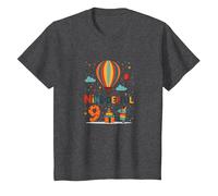 Une Aventure d'anniversaire de Neuf Jours pour la célébration des Enfants T-Shirt, Enfant, Chiné Foncé, 12 Ans