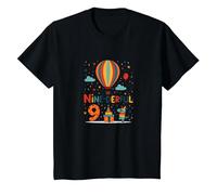 Une Aventure d'anniversaire de Neuf Jours pour la célébration des Enfants T-Shirt, Enfant, Noir, 12 Ans