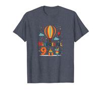 Une Aventure d'anniversaire de Neuf Jours pour la célébration des Enfants T-Shirt, Homme, Bleu Chiné, L
