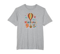 Une Aventure d'anniversaire de Neuf Jours pour la célébration des Enfants T-Shirt, Homme Grandes Tailles, Gris Chiné, 6X Tall