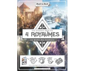 Une aventure dans les 4 Royaumes - La Quête des Couleurs: Livre-jeu 3-en-1 : Crée ton aventure, Coloriage et jeu de cartes à découper | Thème Heroic Fantasy