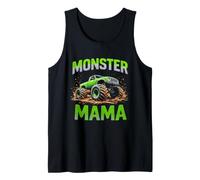 Une Aventure en Camion Tout-Terrain Vert Bold Monster Mama Débardeur