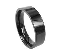 Une bague de mariage, une bague d'éternité, une ba Alliance en titane for femme, plate, confortable, finition mate, largeur 4 mm, plusieurs tailles disponibles, cadeau de Saint-Valentin(H 1/2)