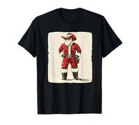 Une Balade Festive avec Un Père Noël Cowboy Cool T-Shirt