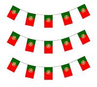 Une bannière de 10 mètres composée de 20 drapeaux aux couleurs du Portugal. Ideal pour toutes manifestations sportives ou patriotiques.