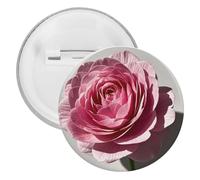 Une belle broche ronde en métal en forme de fleur, broche légère pour sac à dos, épingles à boutons tendance pour chemises, vestes, châle, manteau, unisexe, 20PCS, Fer blanc, épingles rondes en métal