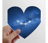 Une Belle étoile Porte - Bonheur Les Autocollants d'ordinateur ou de Bagage avec la Forme de cÅ“ur