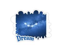 Une Belle étoile Porte - Bonheur Stickers Citation Rêve Vinyle Stickers