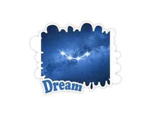 Une Belle étoile Porte - Bonheur Stickers Citation Rêve Vinyle Stickers