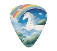 Une belle licorne résistante à l'usure pour guitare, basse, guitare électrique, ukulélé, fin, moyen, lourd, 12 médiators